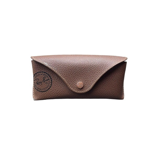 Ray-Ban Accessories - Authentic Ray Ban Unisex Small Glasses Brown Leather Case